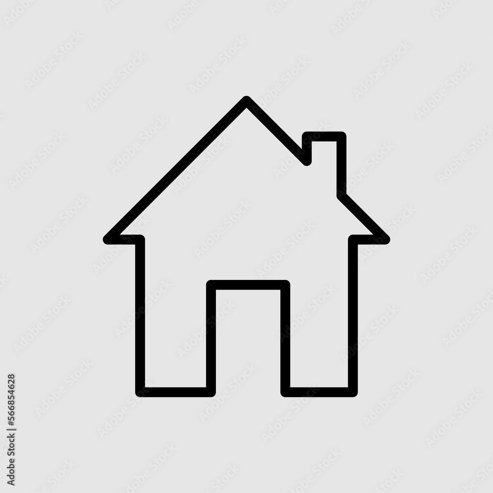 Home vector icon. House icon trendy style on white background Home vector icon. House icon trendy style on white background