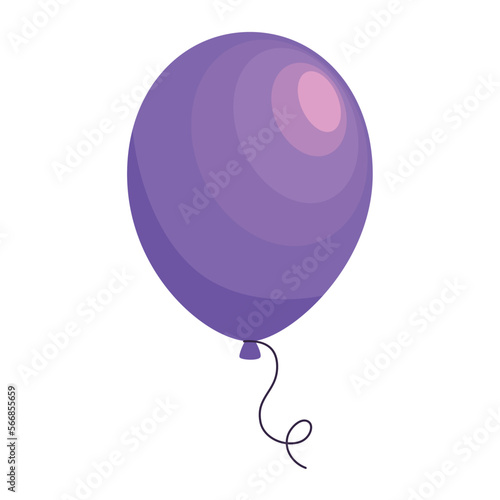 purple balloon helium floating