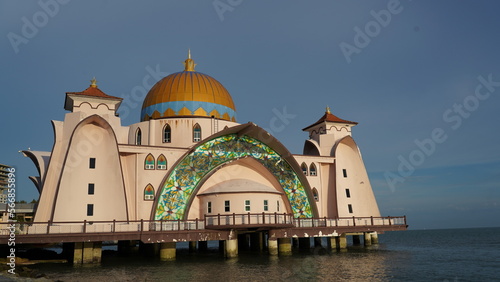 Mosque|Masjid Selat Melaka|Pulau Melaka|馬六甲海峽清真寺