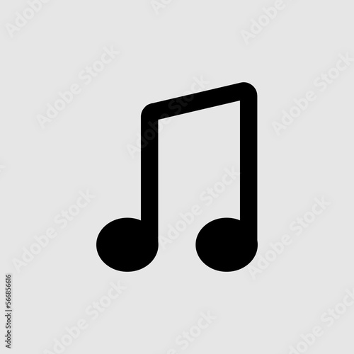 Note music vector icon. The symbol song icon for web site..eps