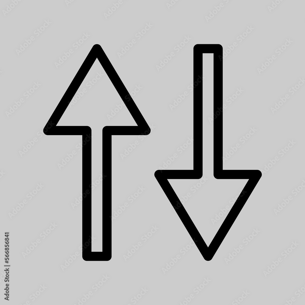 Set Arrows icon, vector illustration on white background Set Arrows icon, vector illustration on white background