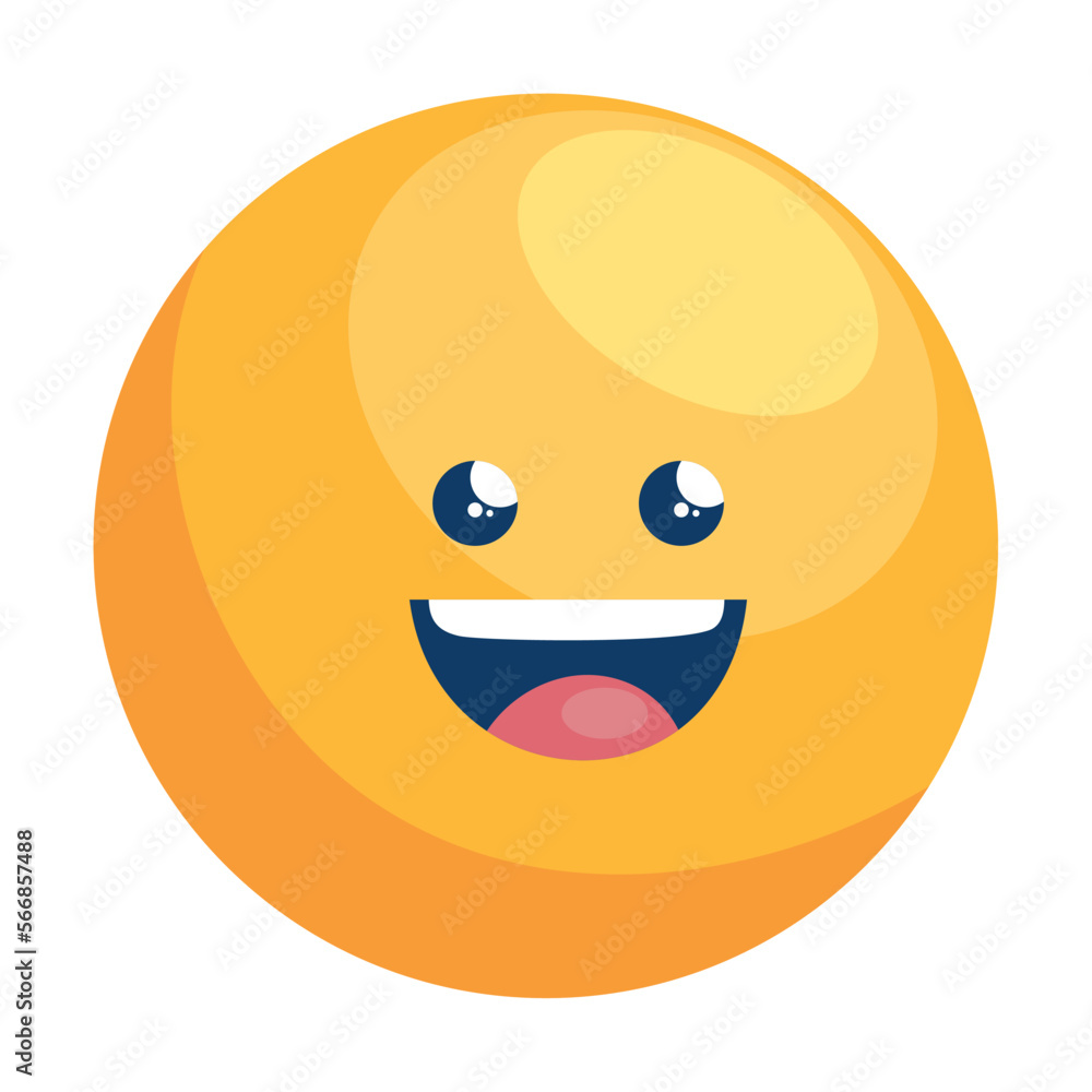 Fototapeta premium happy emoji comic