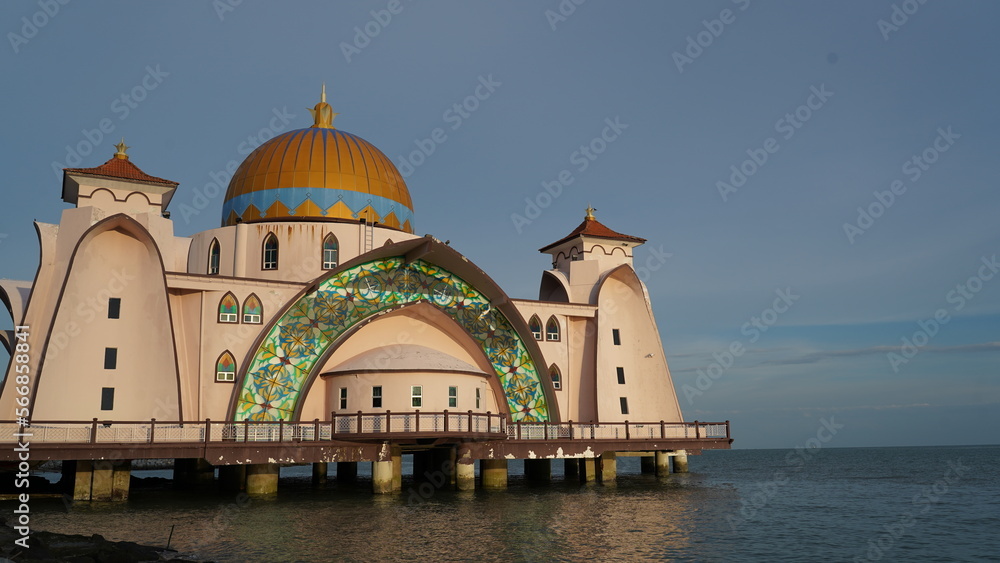 Mosque|Masjid Selat Melaka|Pulau Melaka|馬六甲海峽清真寺
