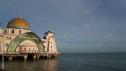 Mosque|Masjid Selat Melaka|Pulau Melaka|馬六甲海峽清真寺