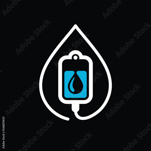 IV therapy logo, luxury health clinic logo