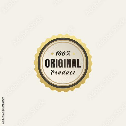 original product label or original product seal vector isolated. original product label for packaging. Best original product label or stamp is useful for proving the authenticity of the item.
