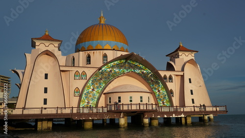 Mosque|Masjid Selat Melaka|Pulau Melaka|馬六甲海峽清真寺