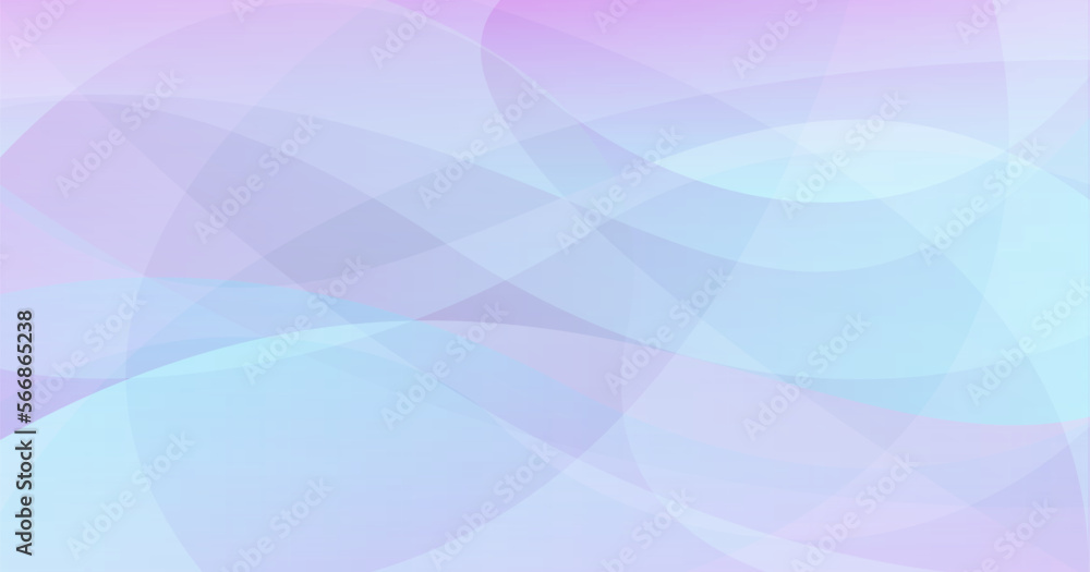 滑らかな波線を持つ抽象的な青色と紫色の背景素材