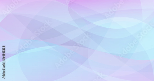 滑らかな波線を持つ抽象的な青色と紫色の背景素材