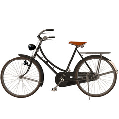 Leinwandbilder Fahrrad Altes Fahrrad an rustikaler Wand  © Ifdal