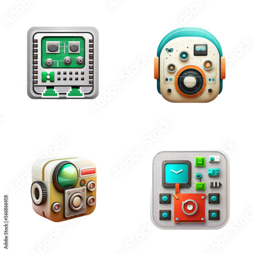 Cute Icon Technology PNG Format With Transparent Background