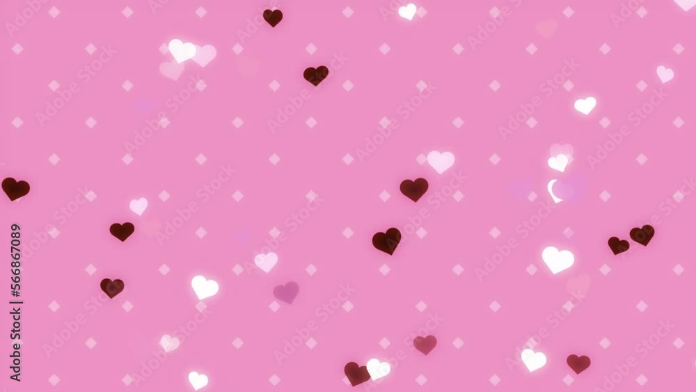 cute heart loop background material cute heart loop background material