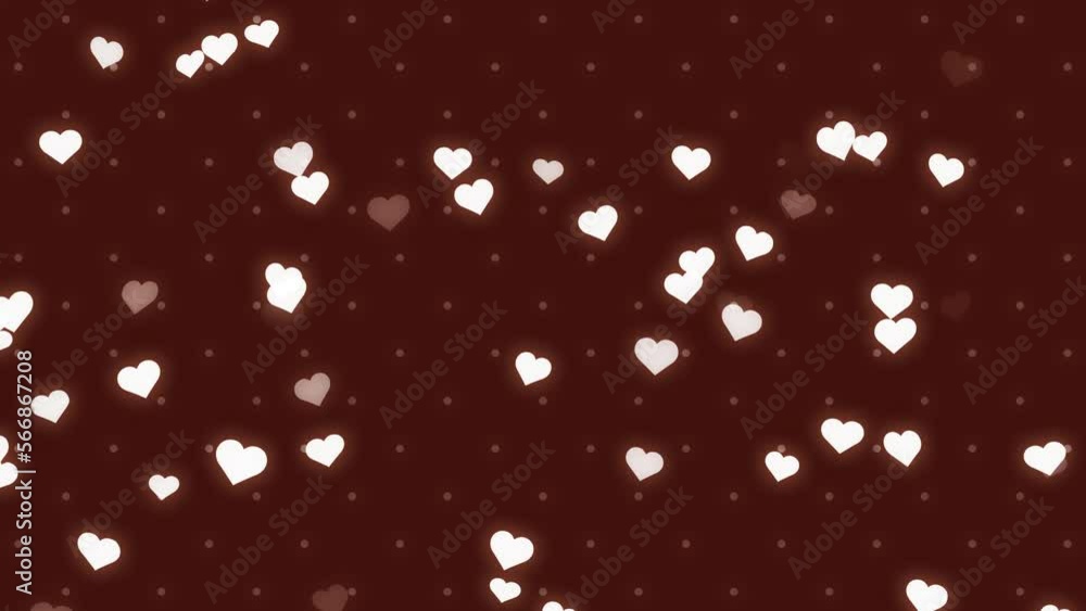 cute heart loop background material cute heart loop background material