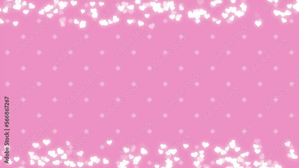 cute heart loop background material cute heart loop background material