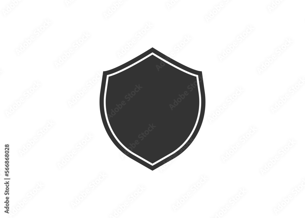 Shield icon in trendy flat style isolated on white background. Shield symbol for your web site design. Shield icon in trendy flat style isolated on white background. Shield symbol for your web site design.