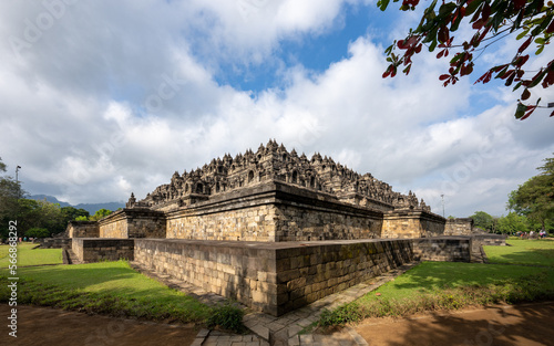 Bhuddist Borobodur Temple in Indonesia photo