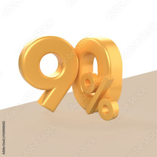 Discount 90 percent gold 3D photo