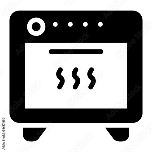 oven glyph icon