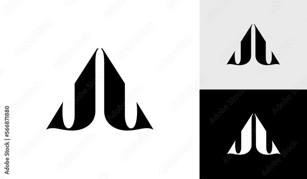 Letter JL initial modern monogram logo design vector Letter JL initial modern monogram logo design vector