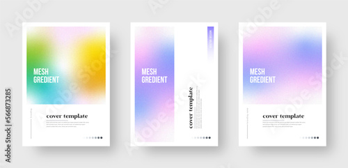 Abstract gradient cover design template. Modern Covers Template Design. Mesh gradient background design. Trendy Holographic Gradient Design for Banner, Poster, Flyer, Invitation and Annual Report.