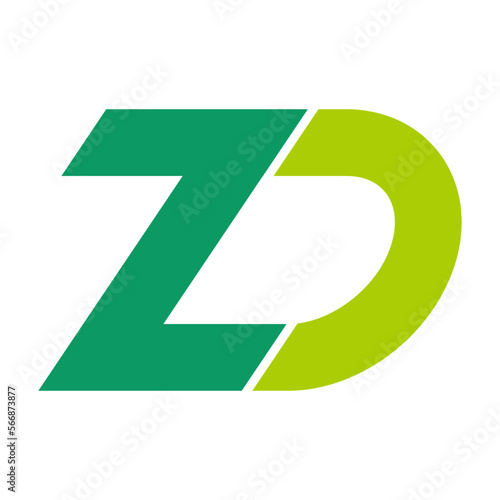 vector green arrow ZD logo