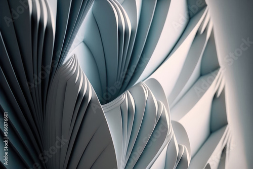3D abstract background. Generative AI.