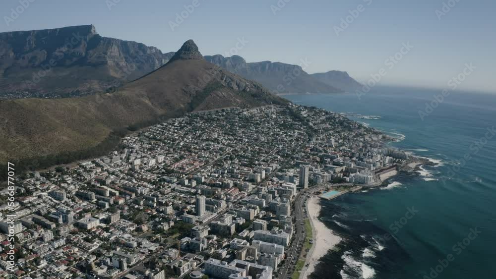 Video „Aerial view of Cape Town, Western Cape, South Africa, with Cape