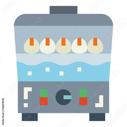 steamer flat icon style