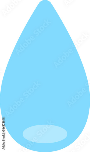 シンプルな水アイコンのイラスト
