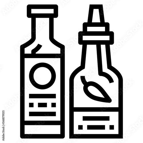 sauces line icon style