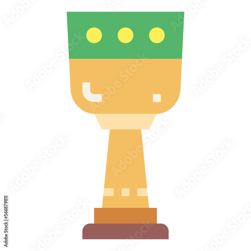 goblet flat icon style