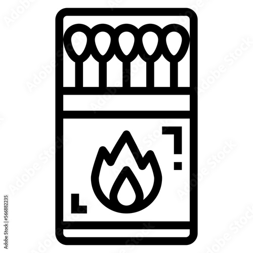 matches line icon style