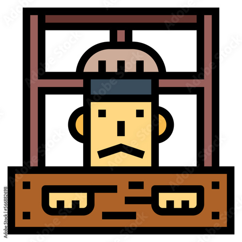 Head Crusher filled outline icon style