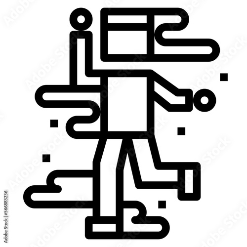 Corpse line icon style