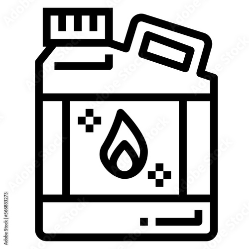 kerosene line icon style