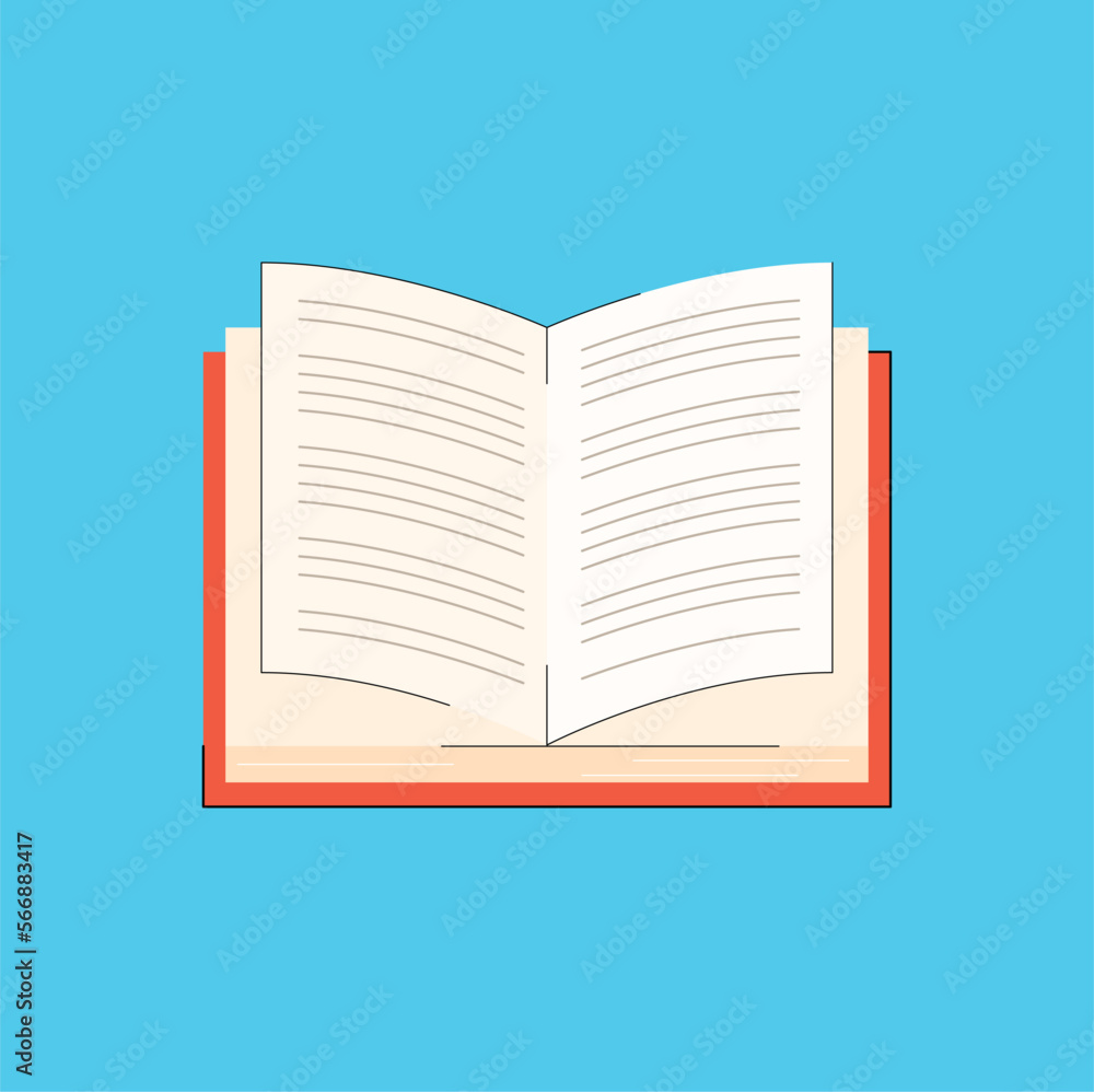 open book isolated vector illustration open book isolated vector illustration
