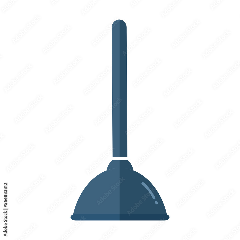Toilet plunger icon on transparent background. Toilet plunger icon on transparent background.