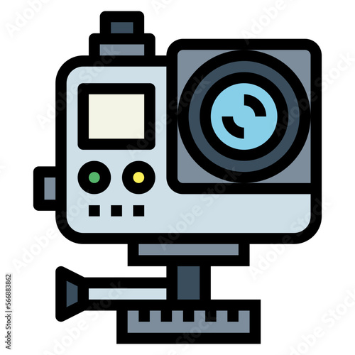 gopro filled outline icon style