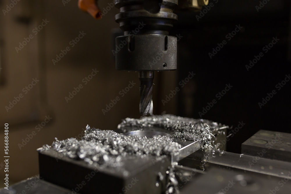 Parts processing at machining center Parts processing at machining center