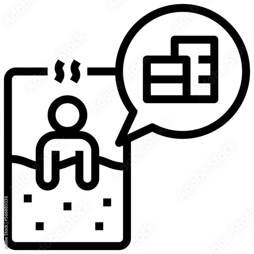 insomnia outline style icon