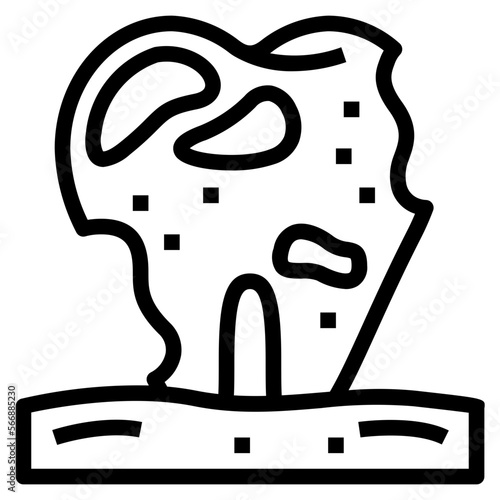 decayed line icon style