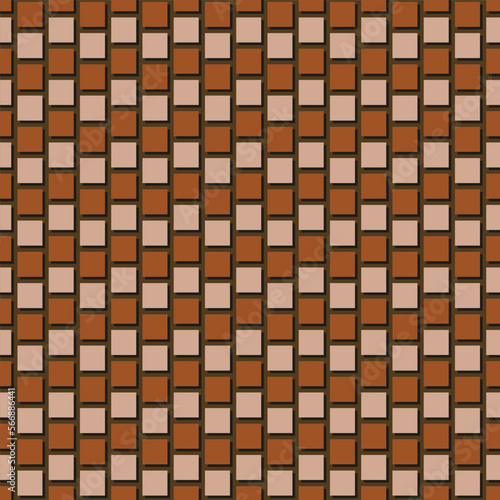 ฺBrown Square geometry in seamless pattern, paper, print, background