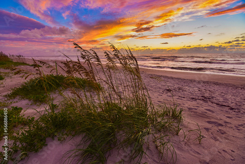 sunset over the dunes