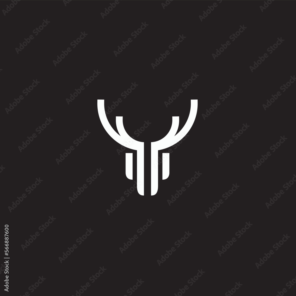 Deer Head Logo template line art design. The symbol itself would look great as a corporate and website symbol or icon. Deer Head Logo template line art design. The symbol itself would look great as a corporate and website symbol or icon.