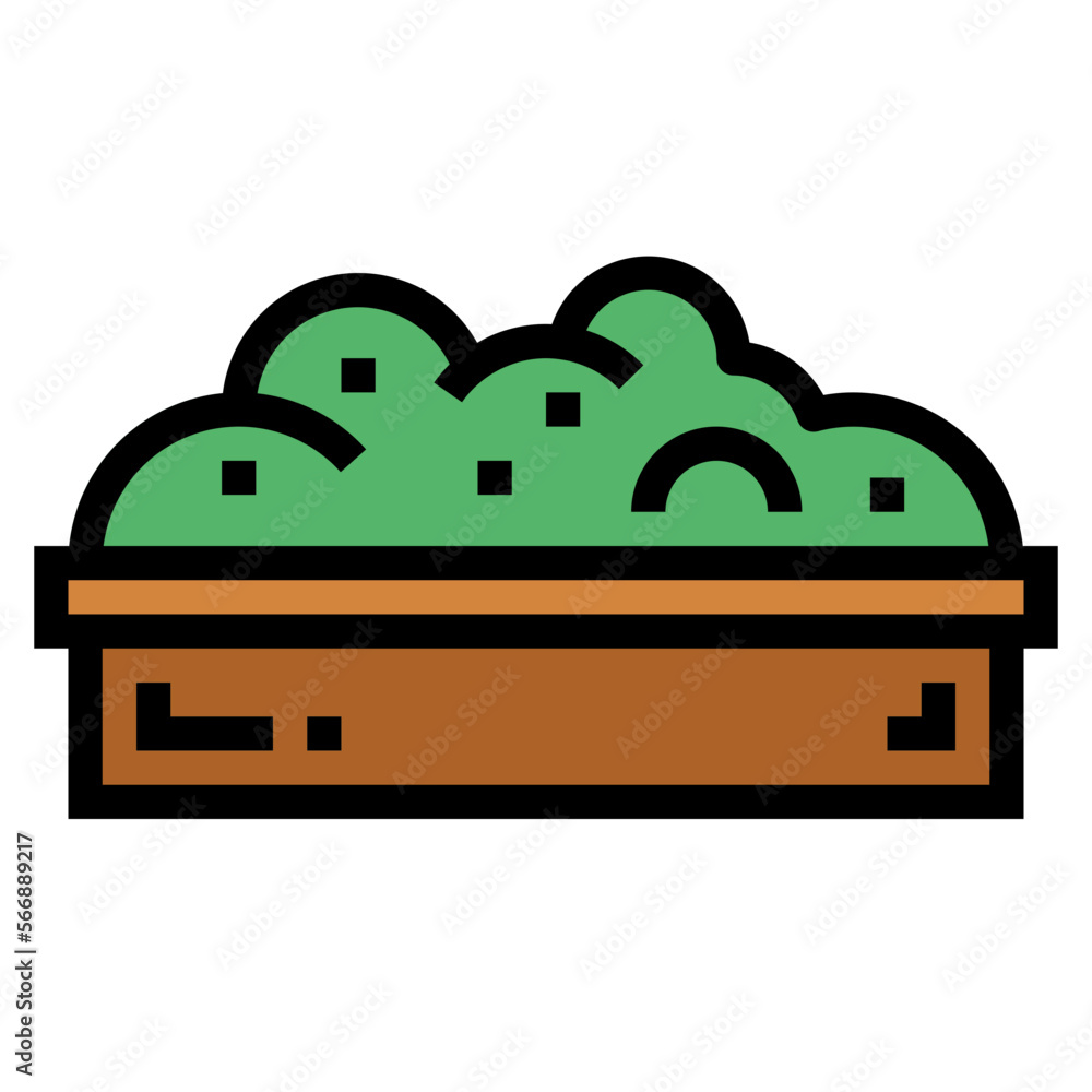 shrub filled outline icon style shrub filled outline icon style