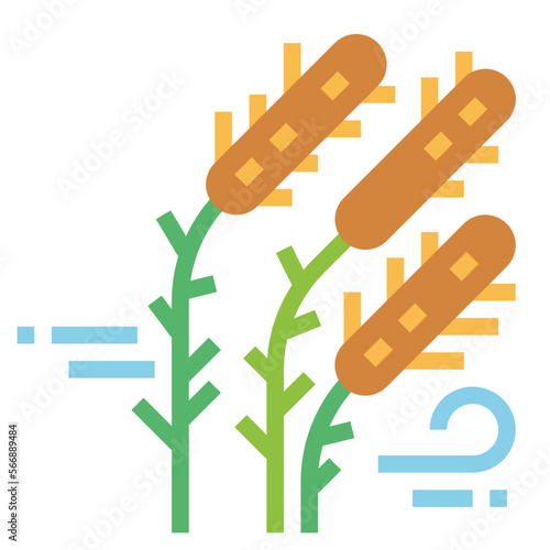 reeds flat icon style