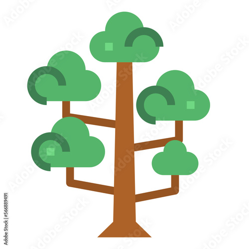 sequoia flat icon style