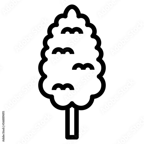cypress line icon style
