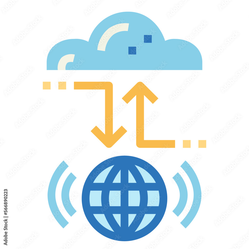 Connect flat icon style Connect flat icon style