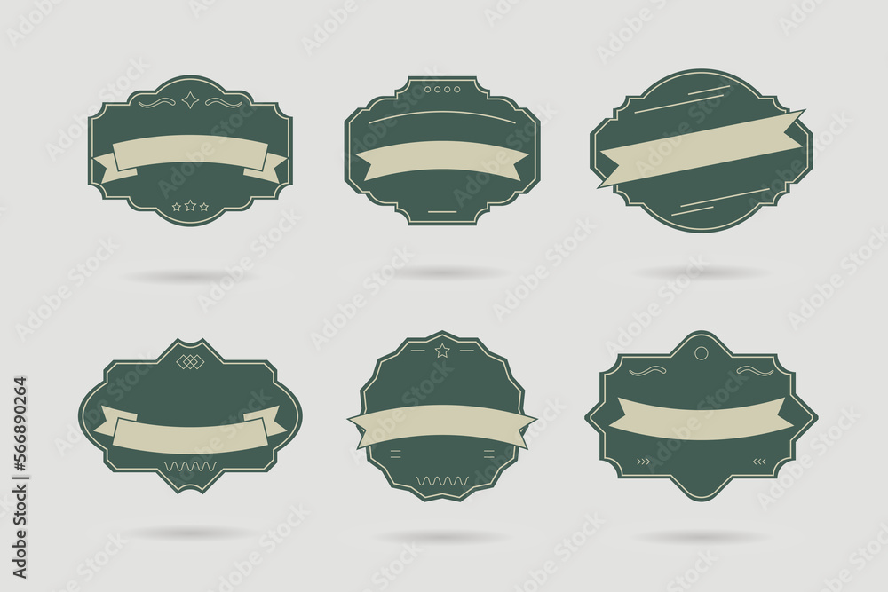 Vector Badge, Labels and Ribbons Vector Badge, Labels and Ribbons